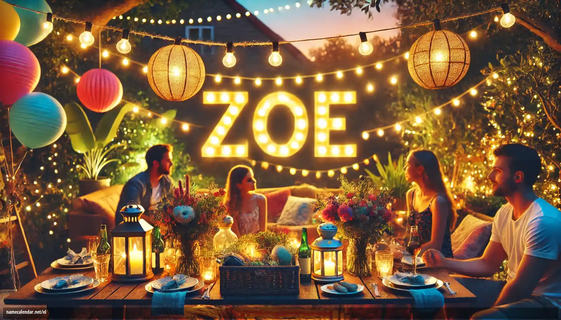 Εορτασμός της ονομαστικής εορτής και του ονόματος - Zoé