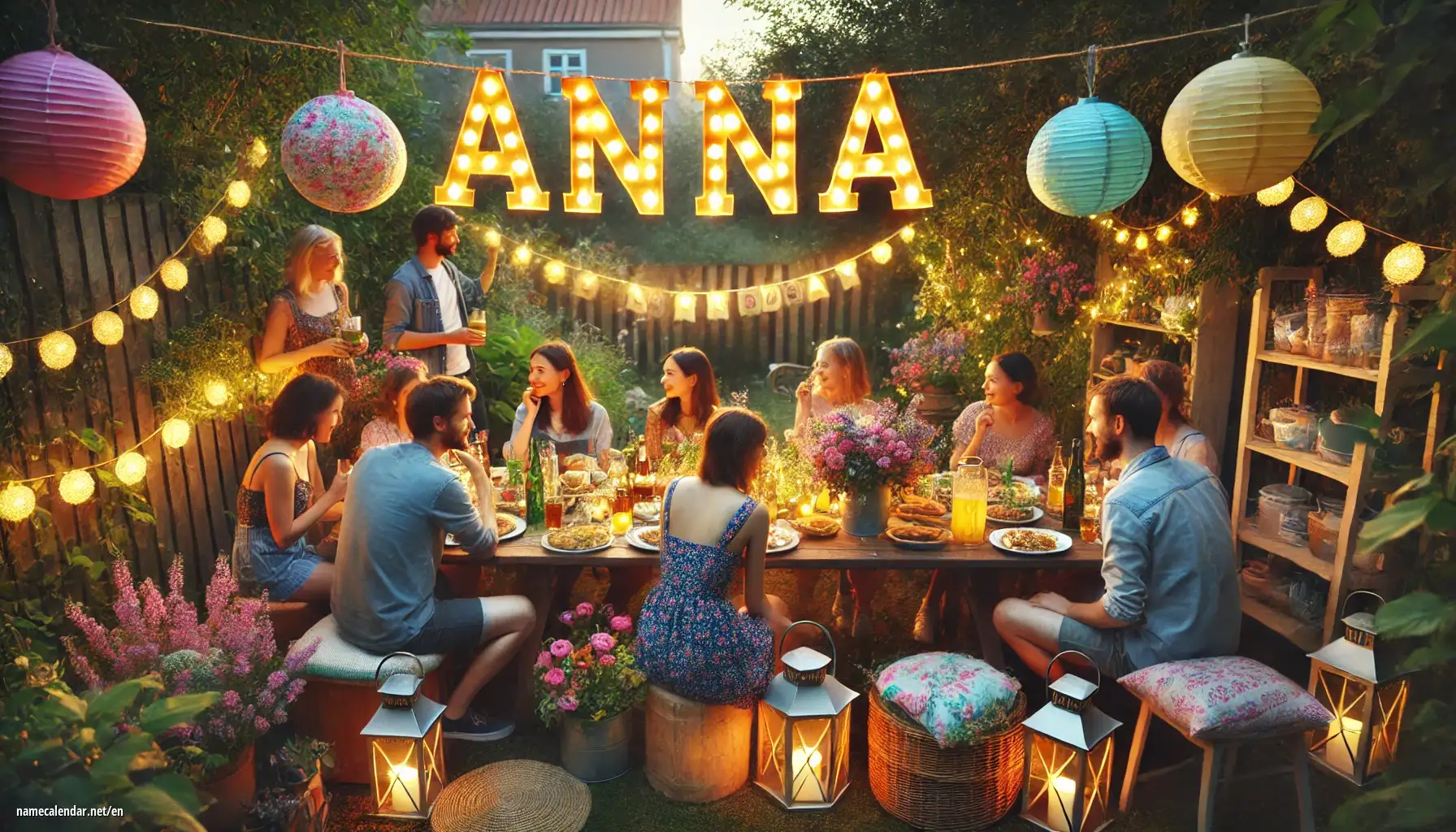 Celebration of name day and name - Ánna