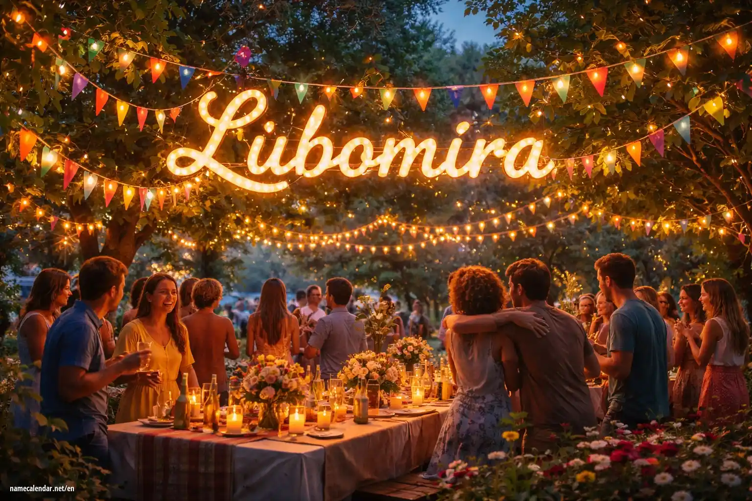 Celebration of name day and name - Ľubomíra