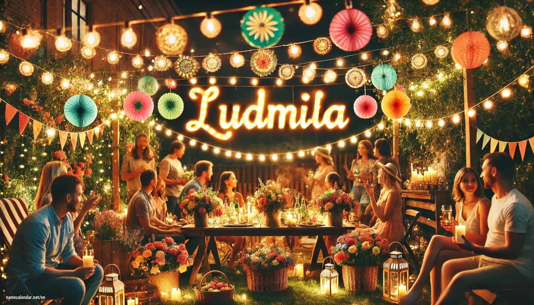 Celebration of name day and name - Ľudmila