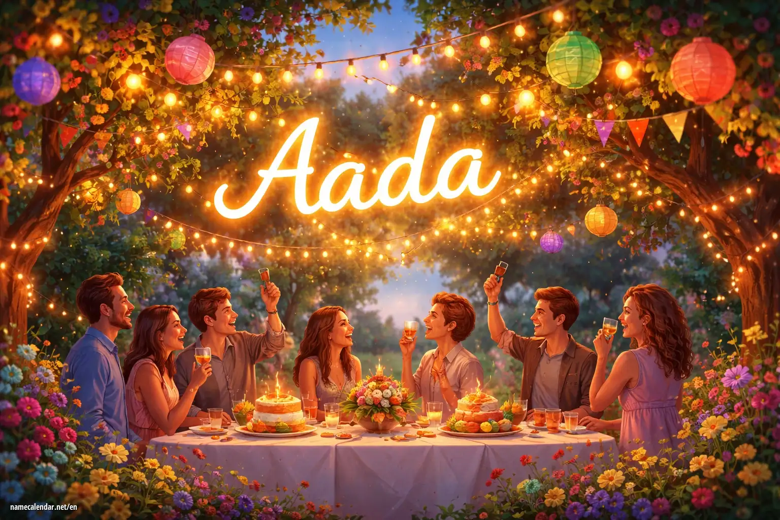 Celebration of name day and name - Aada