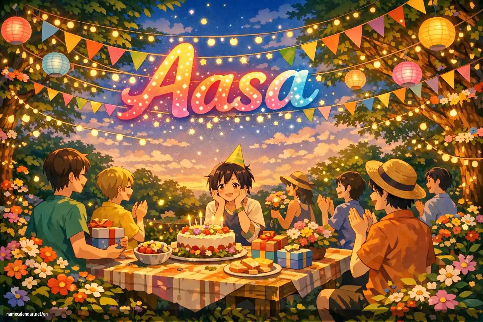 Celebration of name day and name - Aasa