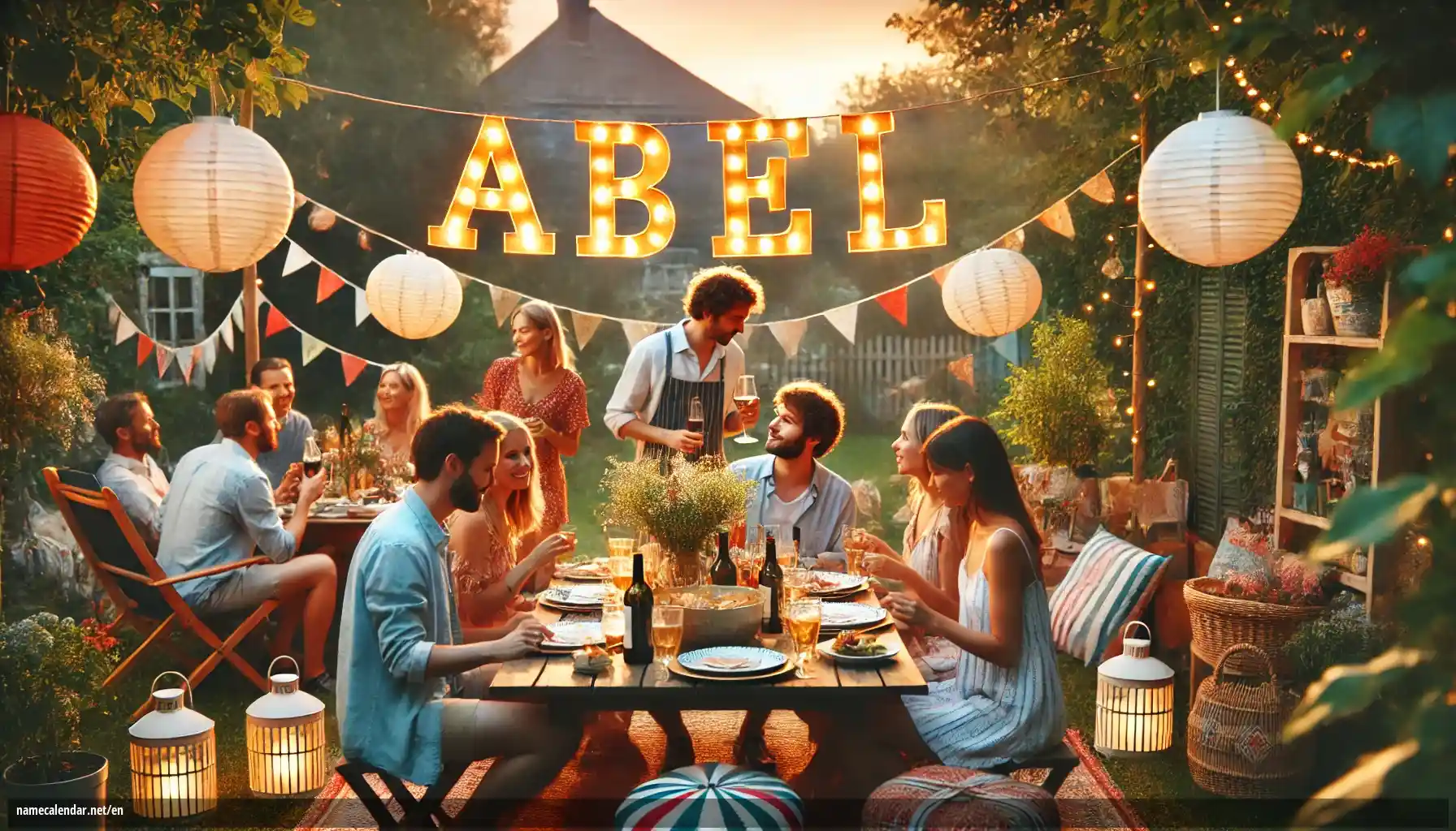 Celebration of name day and name - Abel