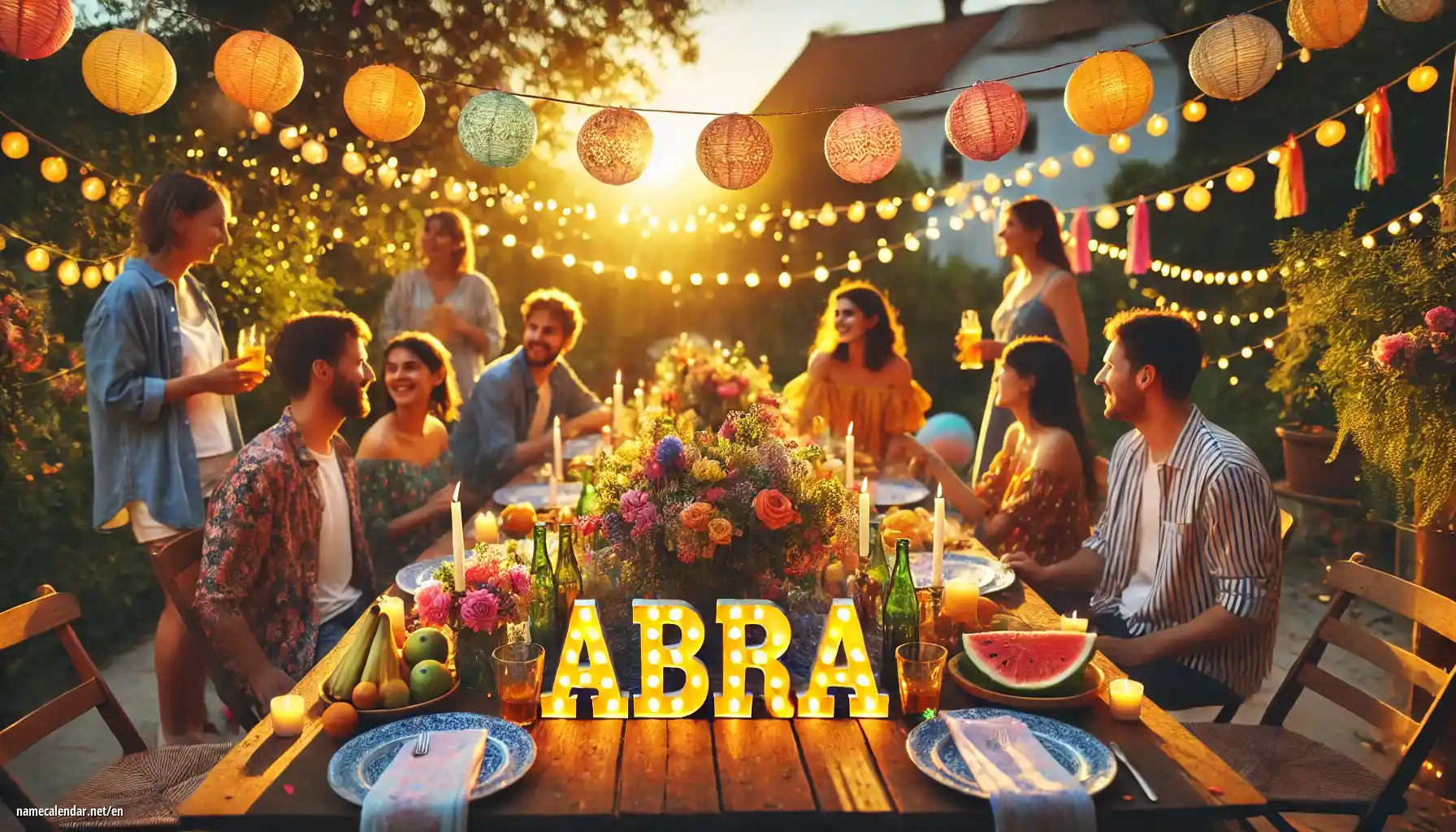 Celebration of name day and name - Abra