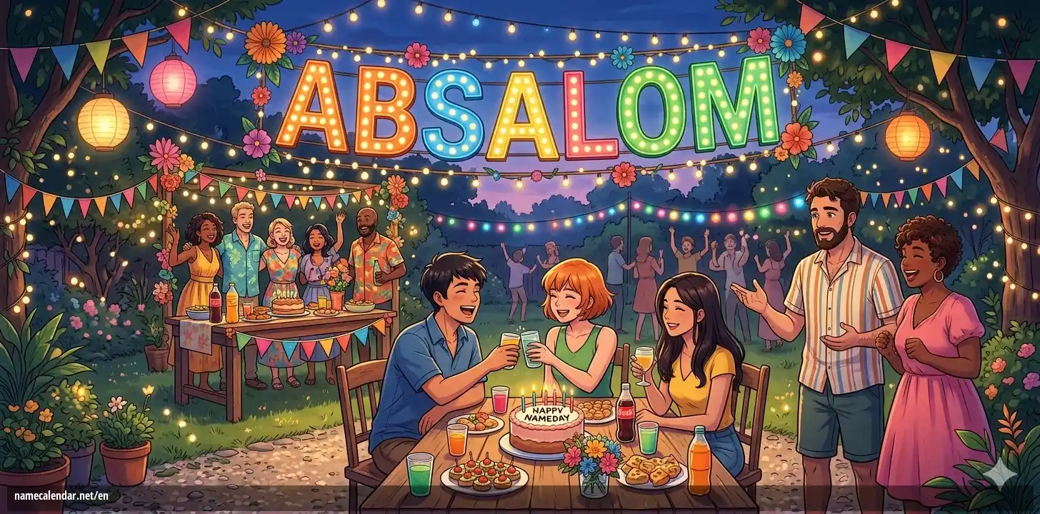 Celebration of name day and name - Absalom
