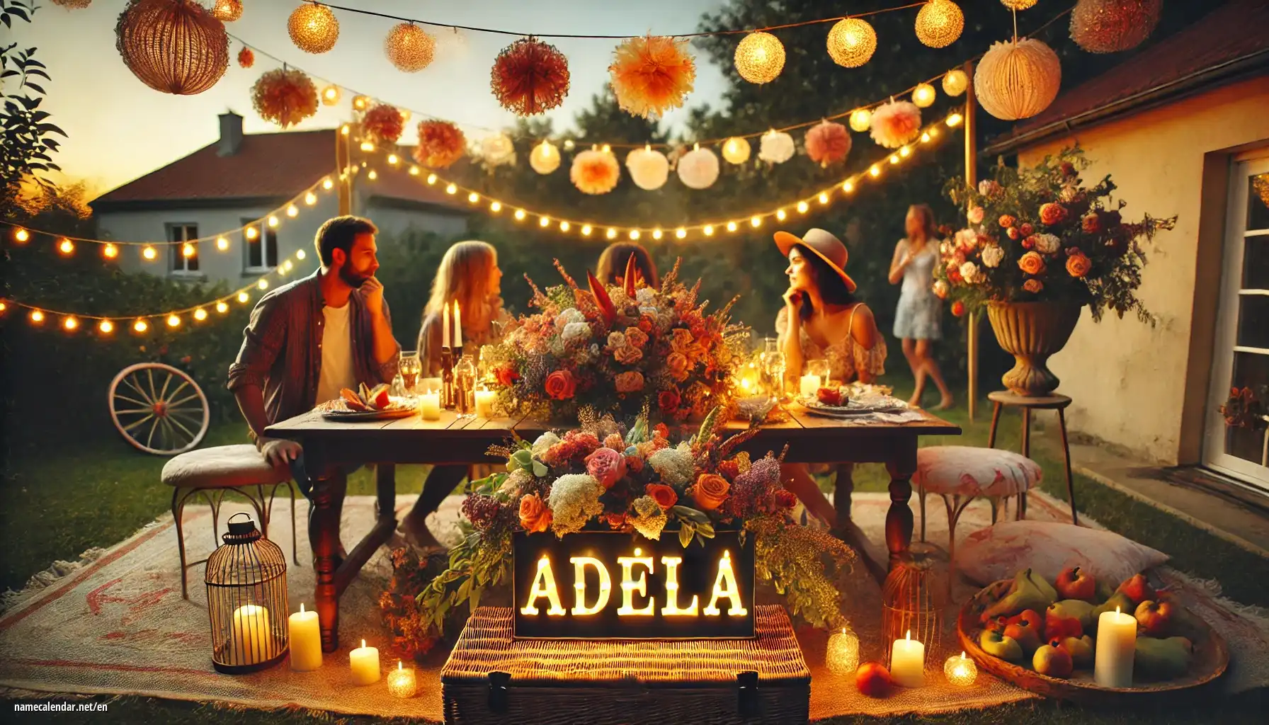 Celebration of name day and name - Adéla