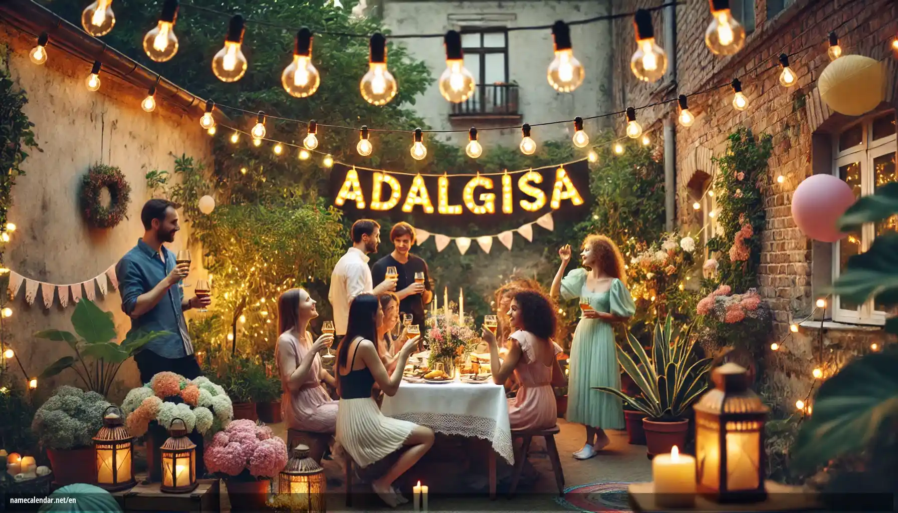 Celebration of name day and name - Adalgisa