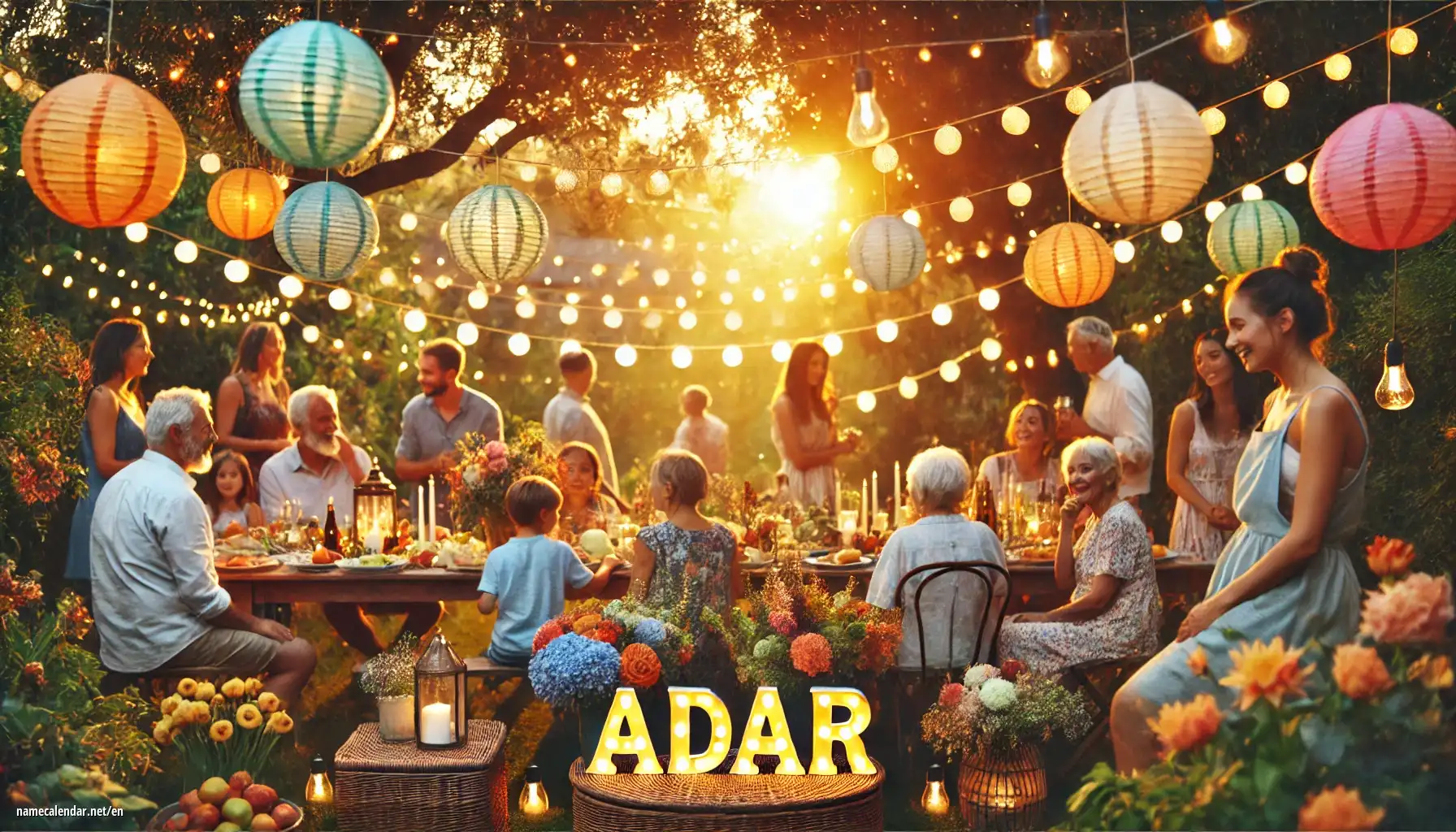 Celebration of name day and name - Adar