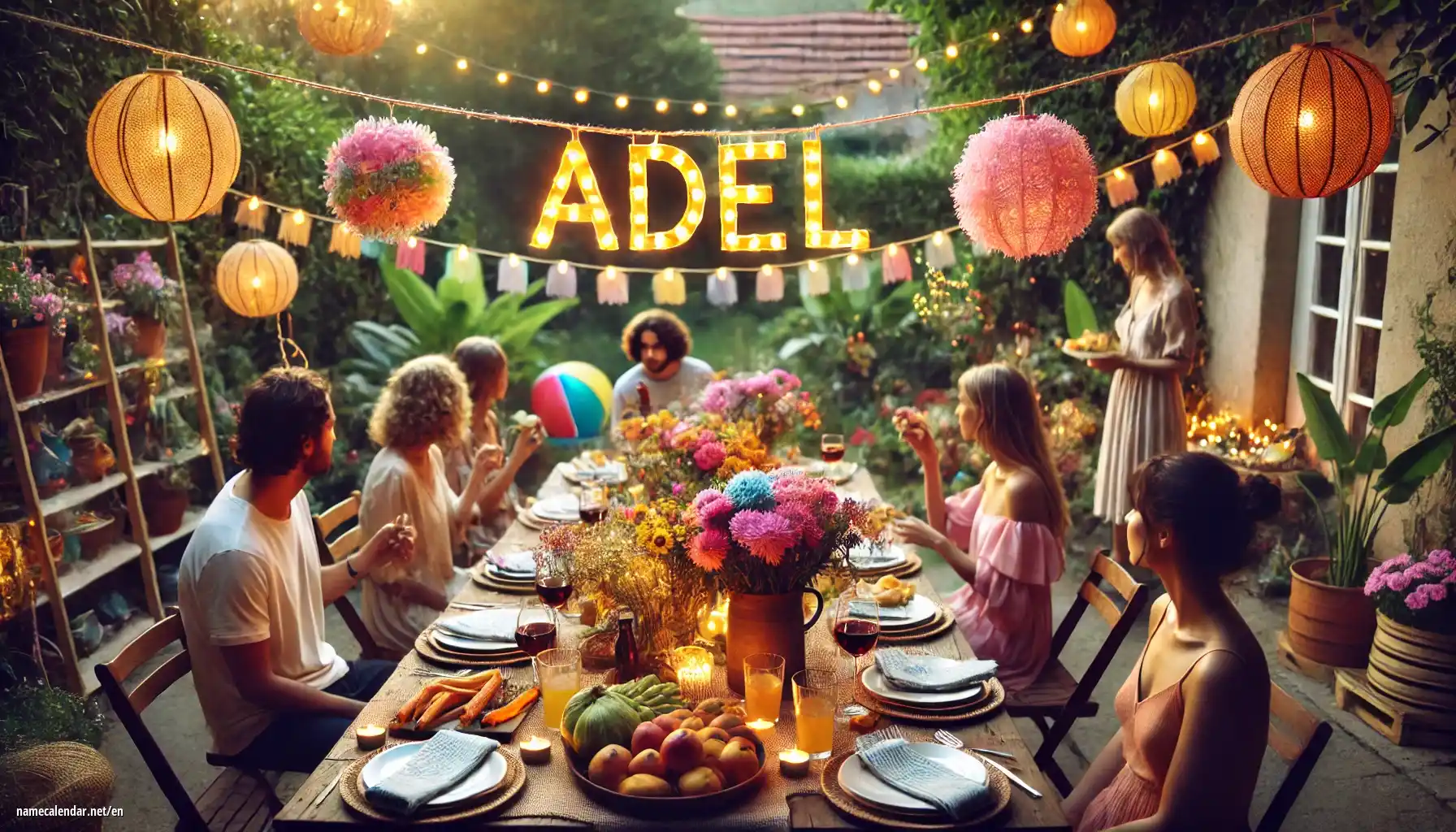 Celebration of name day and name - Adel