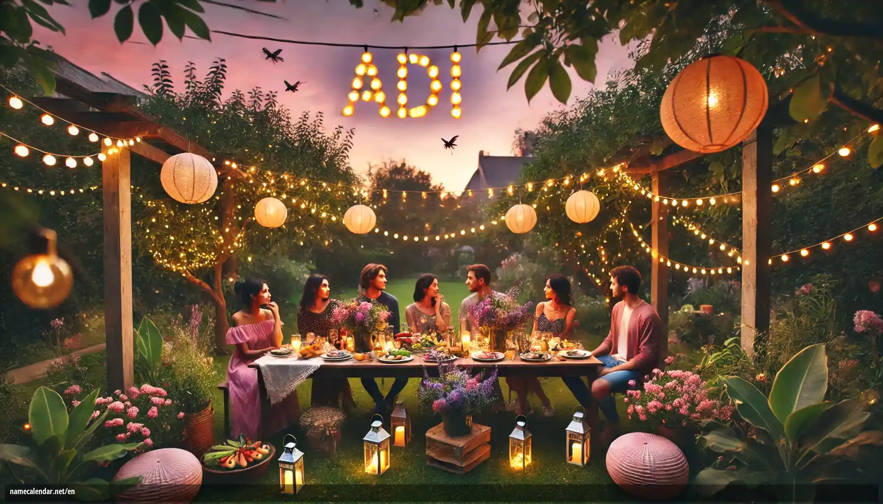 Celebration of name day and name - Adi