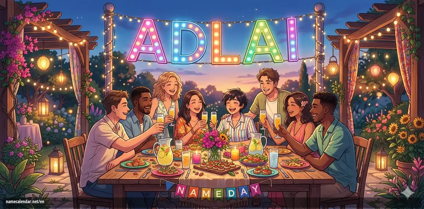 Celebration of name day and name - Adlai
