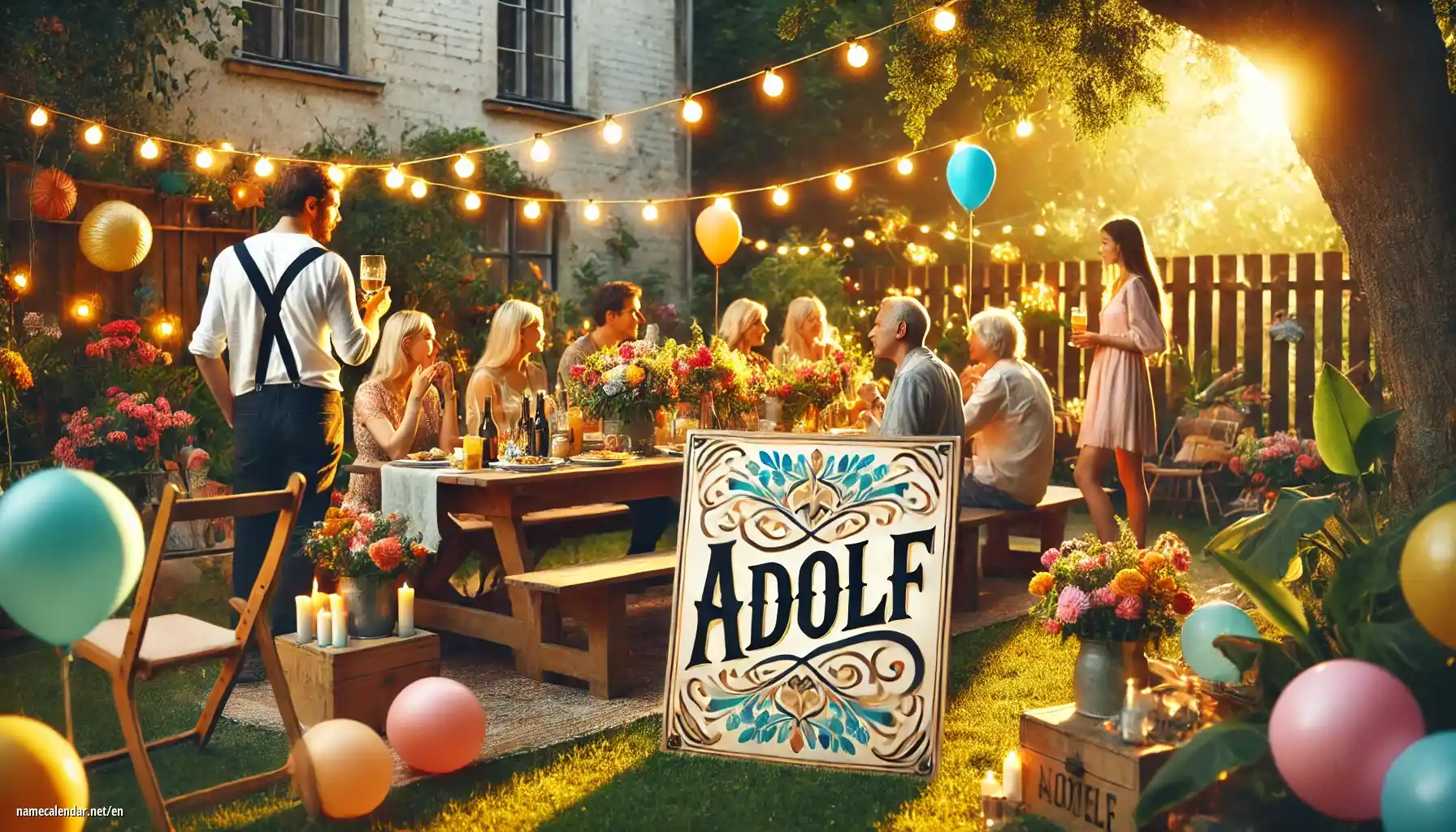 Celebration of name day and name - Adolf