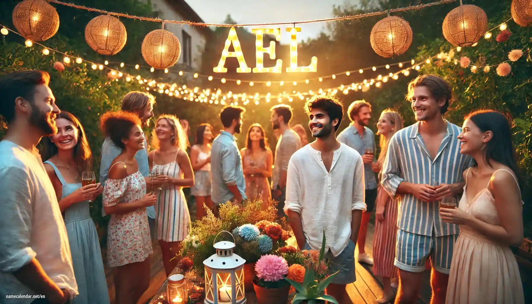 Celebration of name day and name - Ael