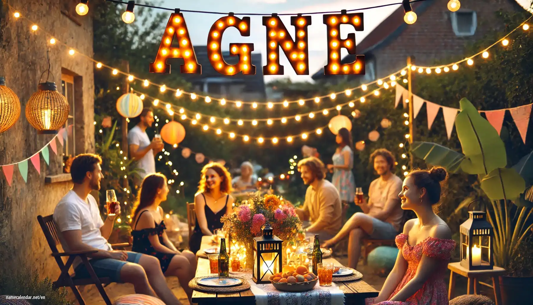 Celebration of name day and name - Agne