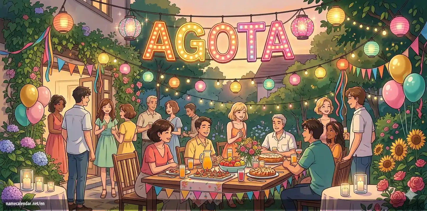 Celebration of name day and name - Agota
