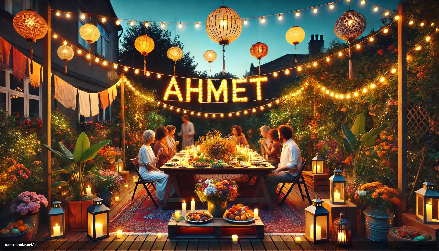 Celebration of name day and name - Ahmet