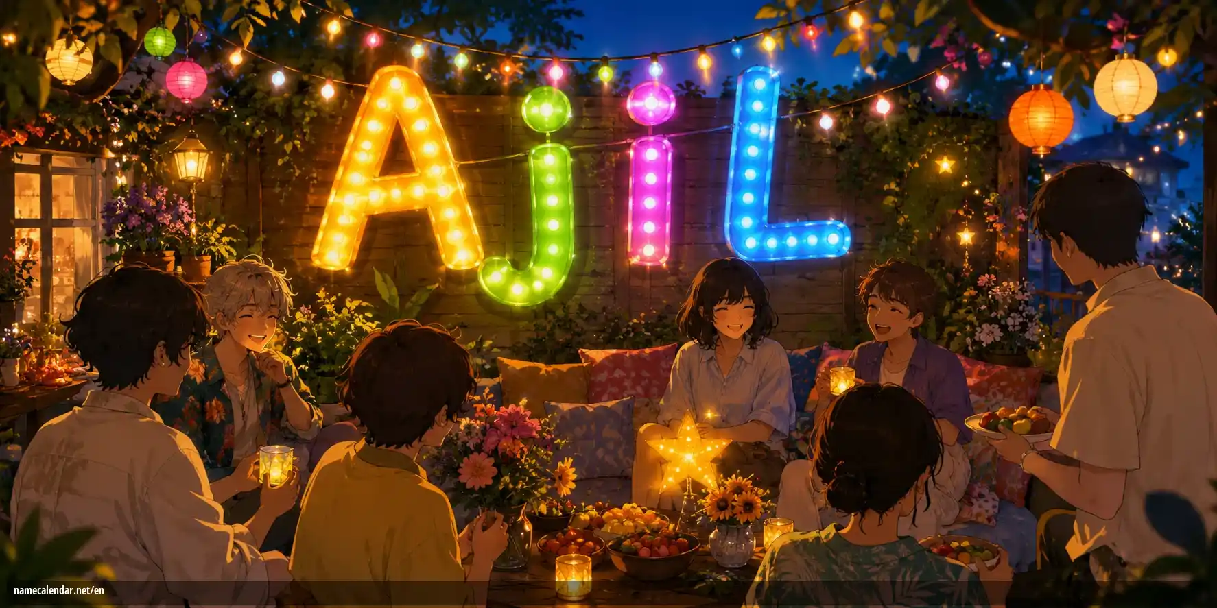 Celebration of name day and name - Ajil