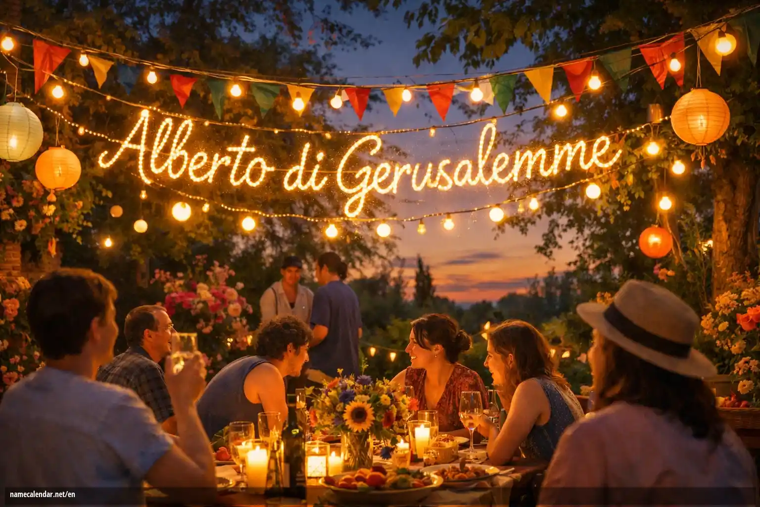 Celebration of name day and name - Alberto di Gerusalemme
