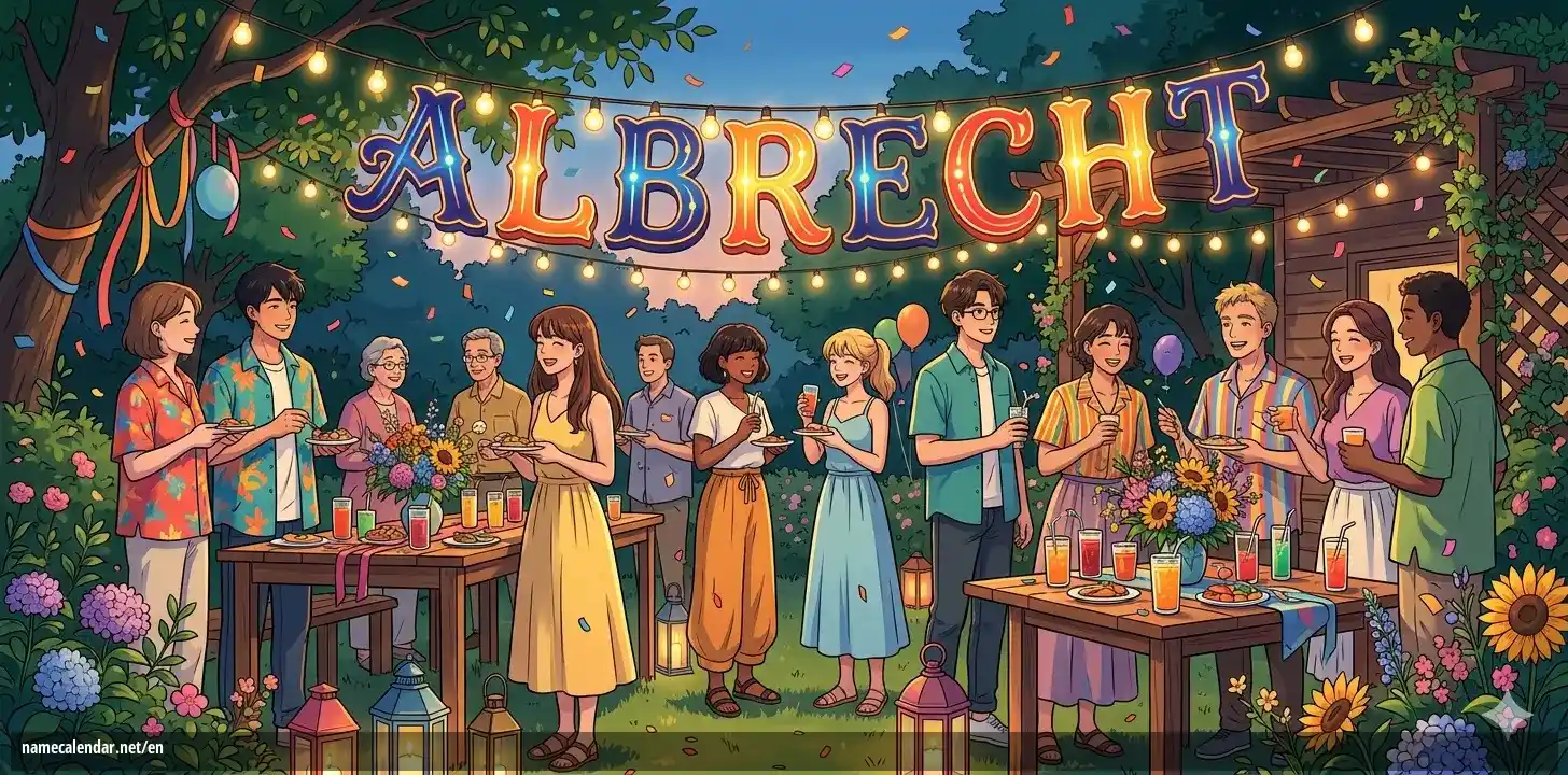Celebration of name day and name - Albrecht