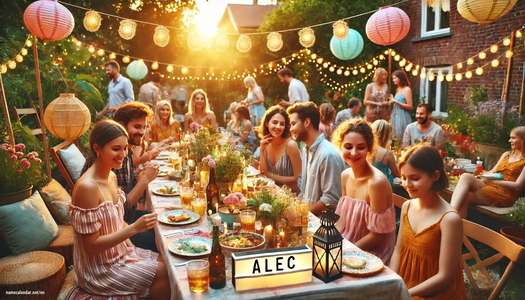 Celebration of name day and name - Alec