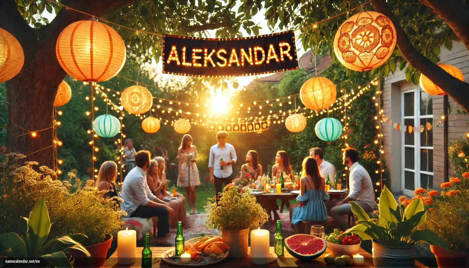 Celebration of name day and name - Aleksandar