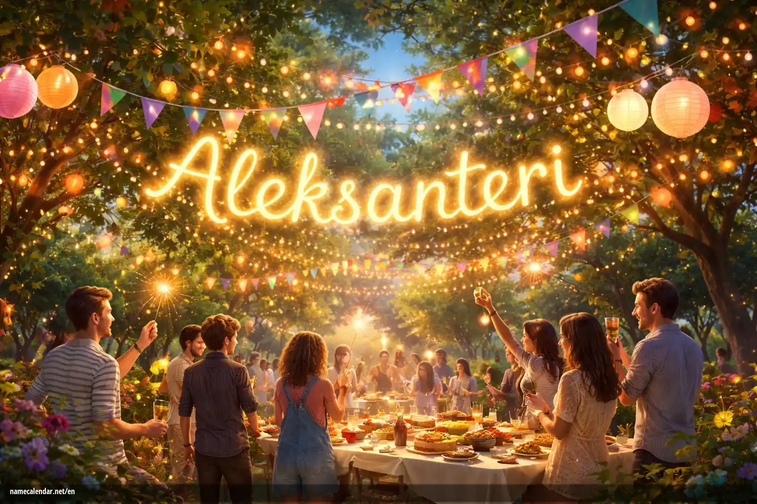 Celebration of name day and name - Aleksanteri