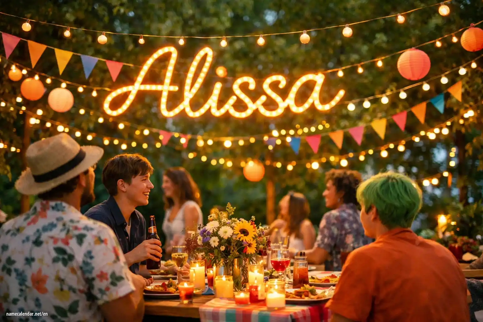 Celebration of name day and name - Alissa