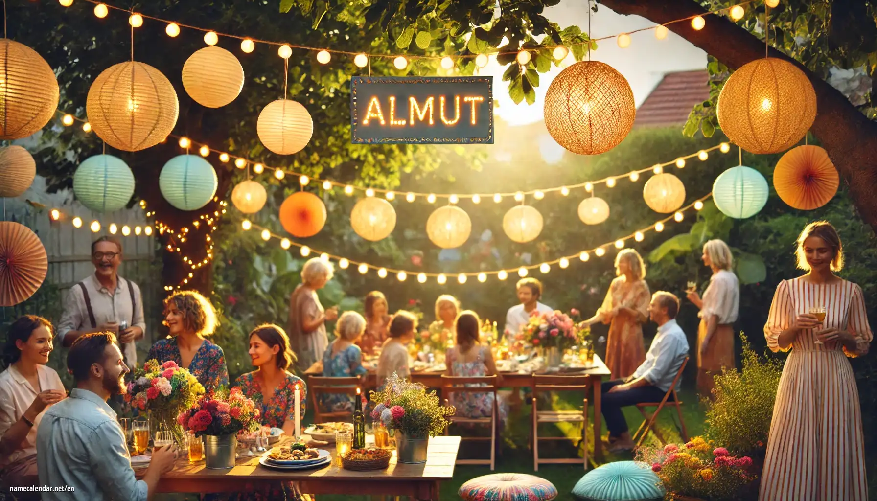 Celebration of name day and name - Almut