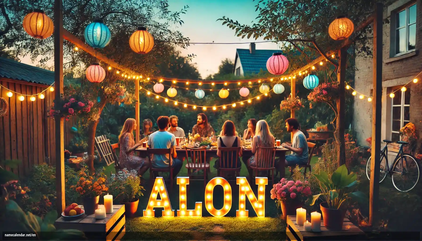 Celebration of name day and name - Alon