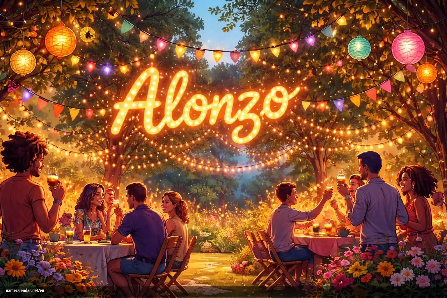 Celebration of name day and name - Alonzo