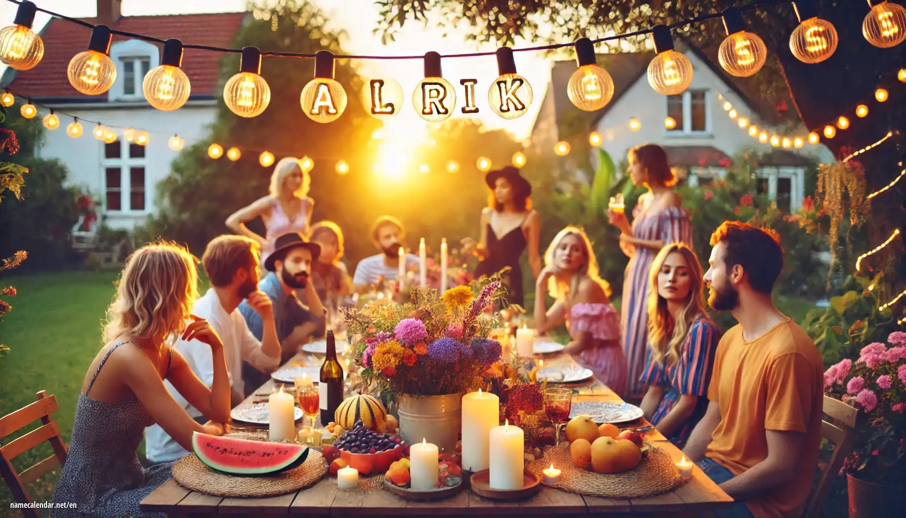 Celebration of name day and name - Alrik