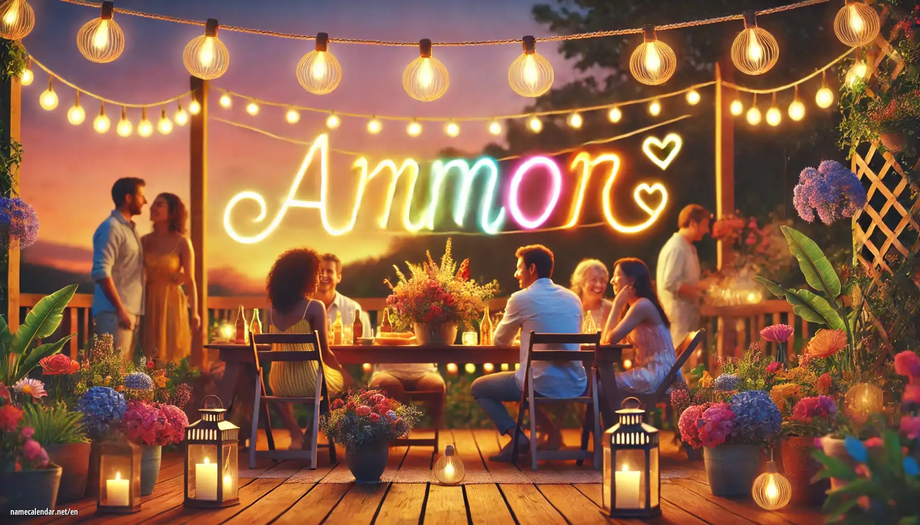 Celebration of name day and name - Ammon