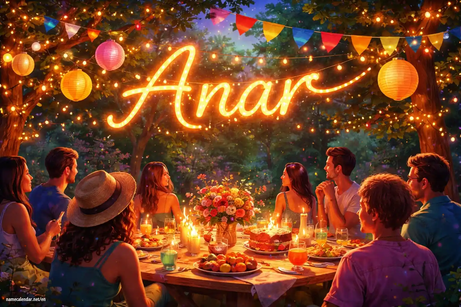 Celebration of name day and name - Anar