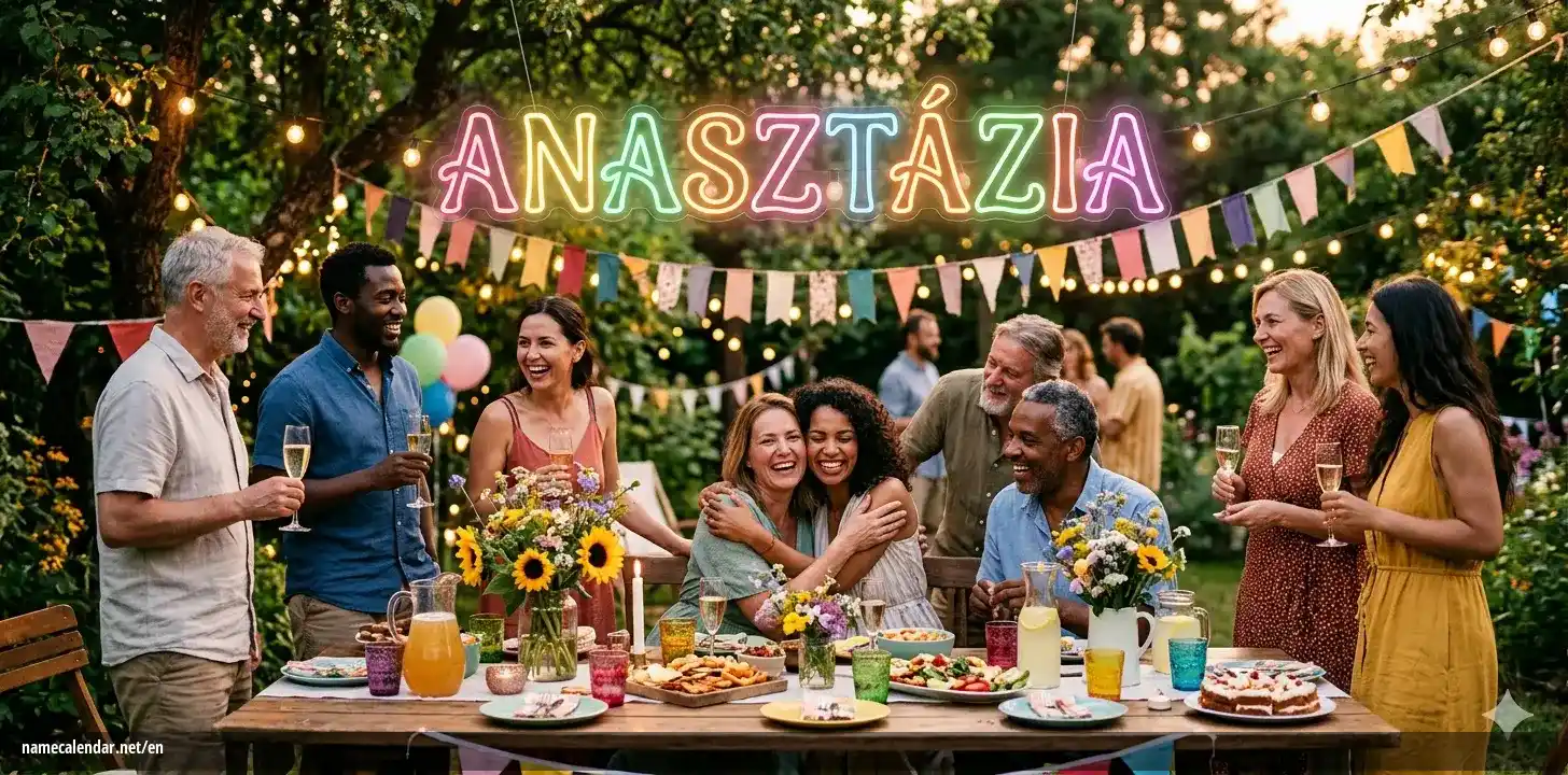 Celebration of name day and name - Anasztázia