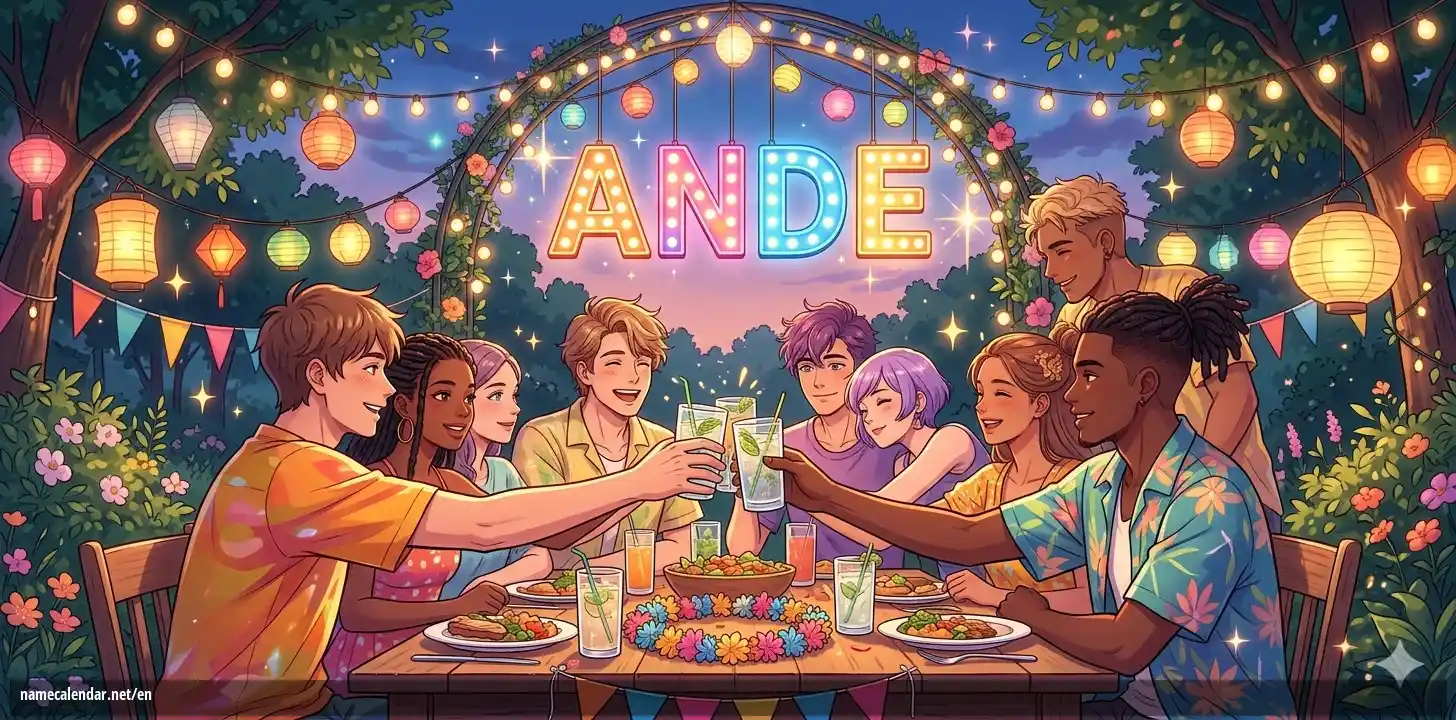 Celebration of name day and name - Ande