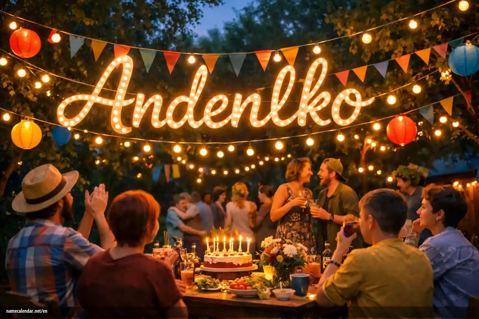 Celebration of name day and name - Andenlko