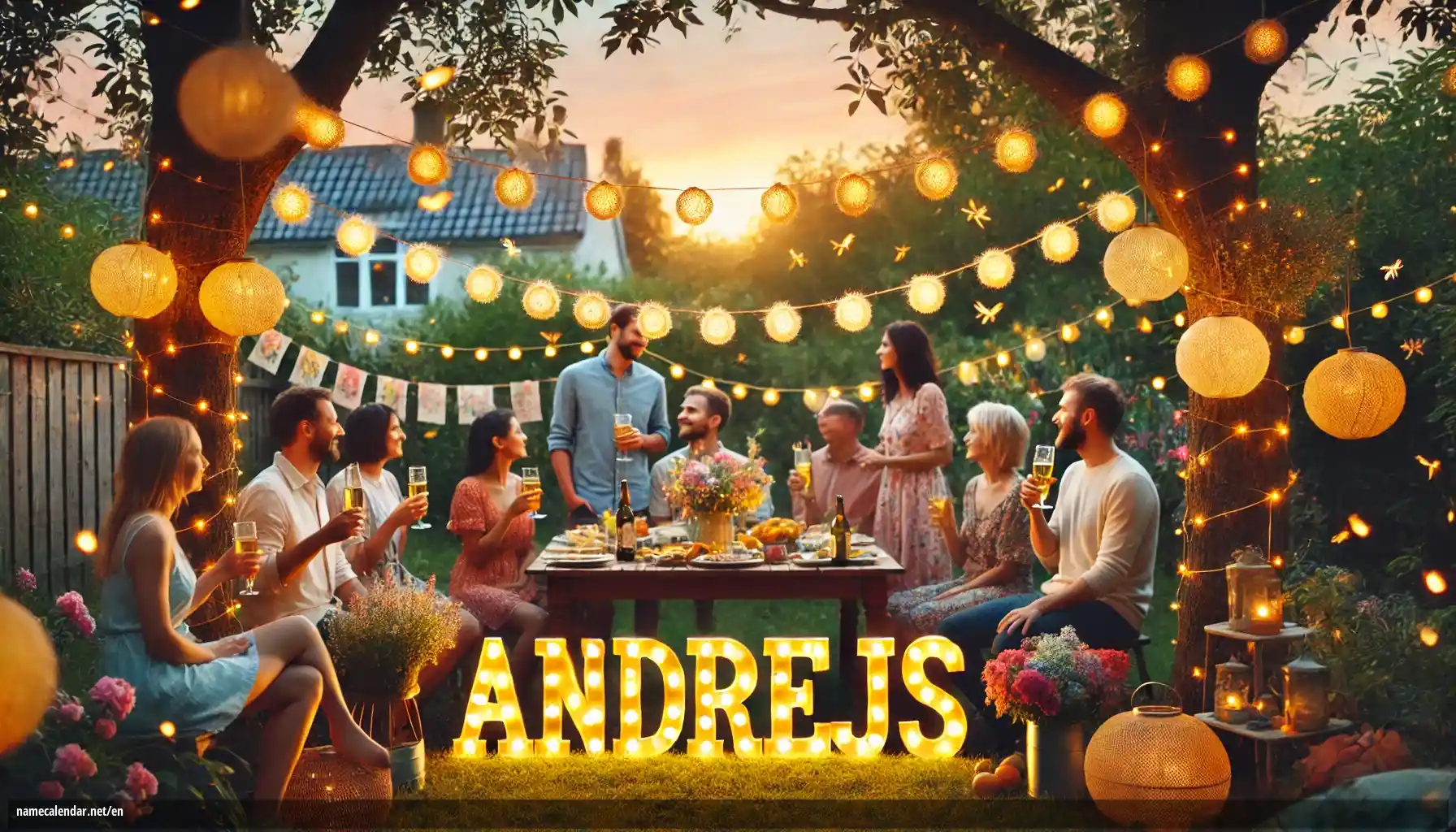 Celebration of name day and name - Andrejs