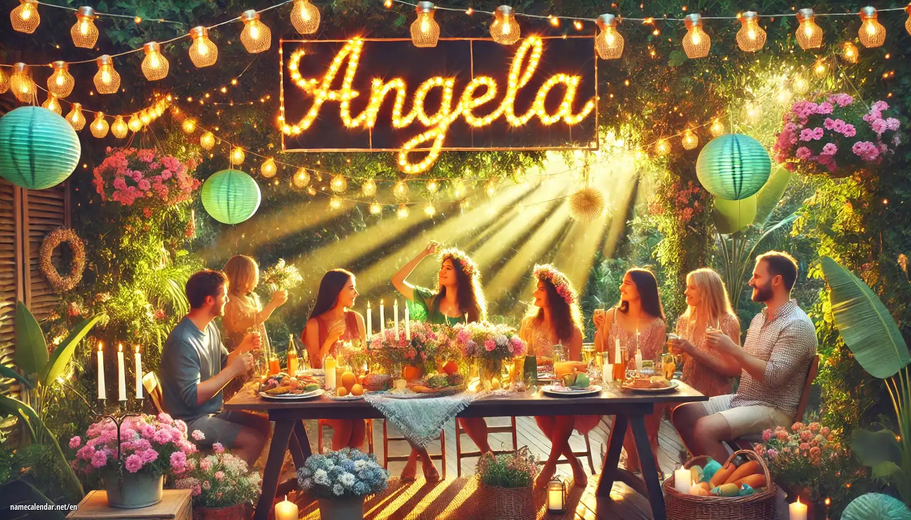 Celebration of name day and name - Angéla