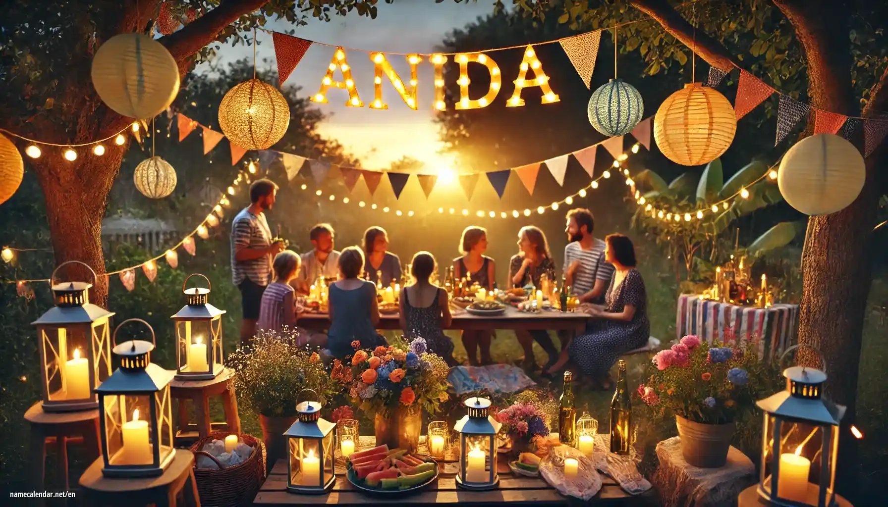 Celebration of name day and name - Anida