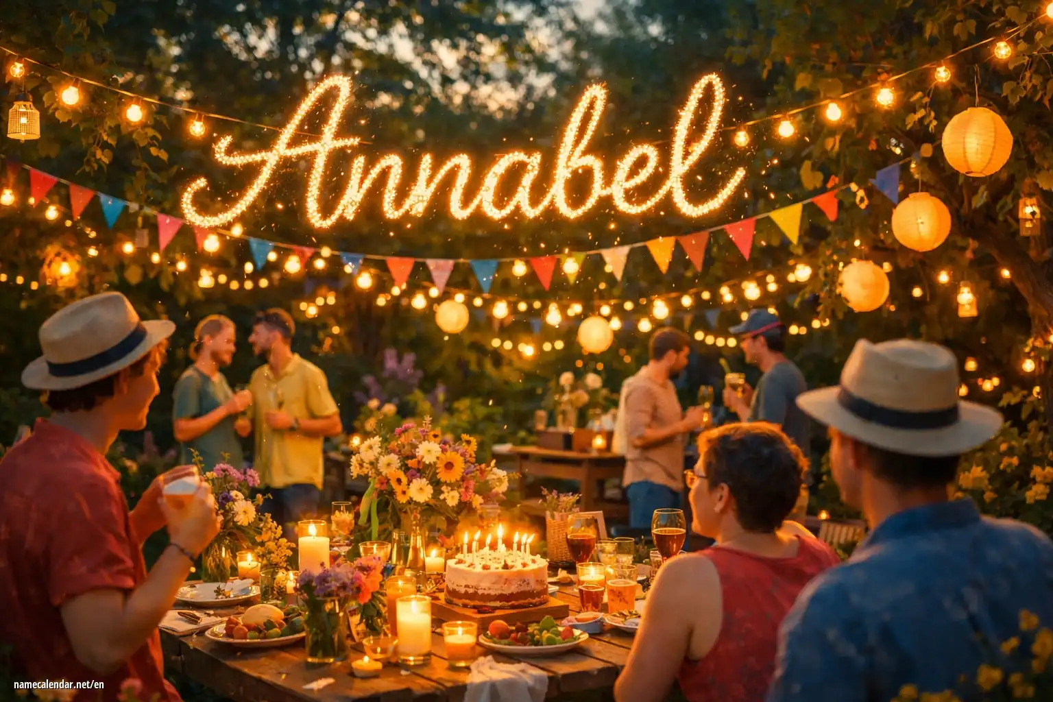 Celebration of name day and name - Annabel
