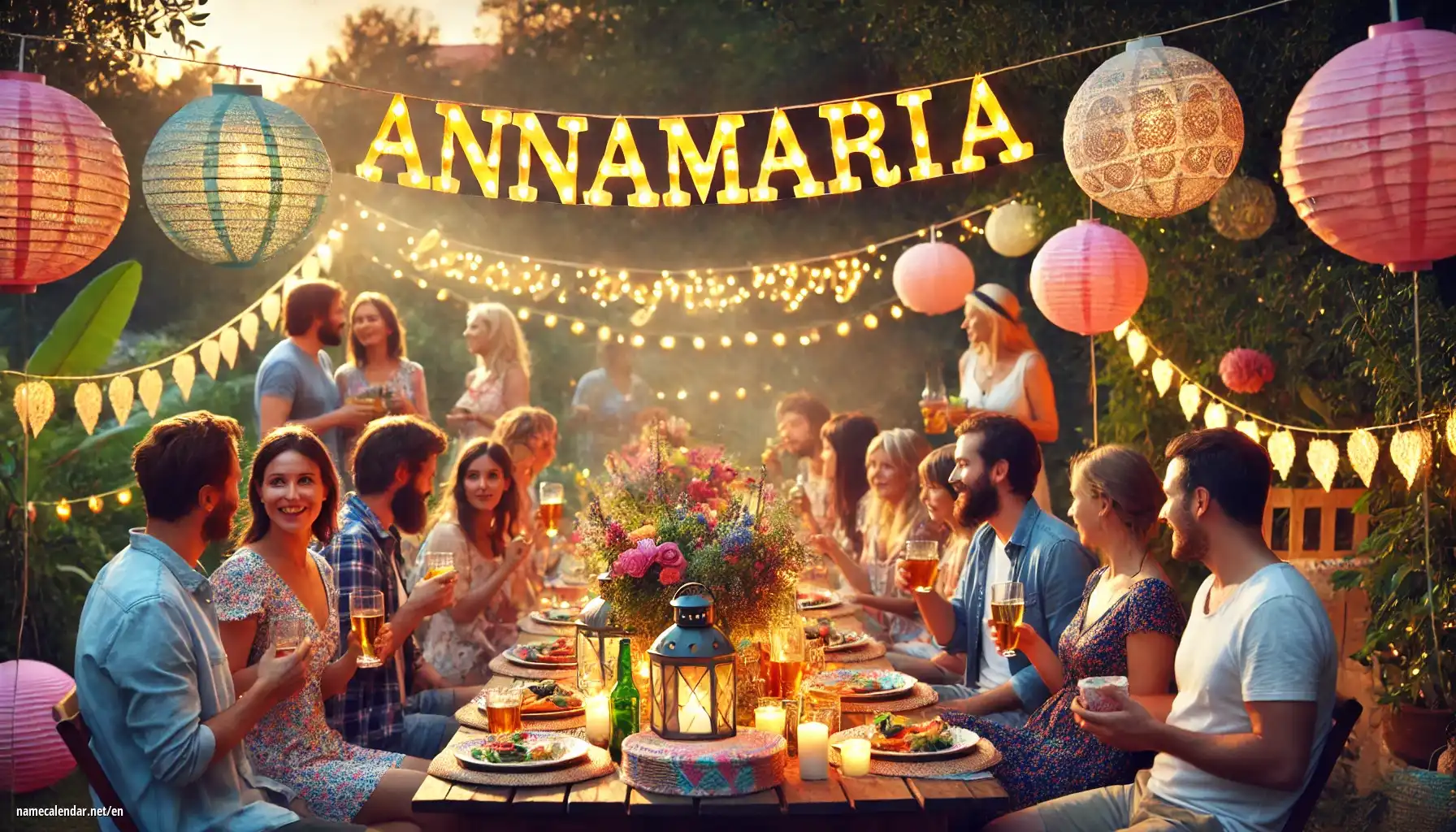 Celebration of name day and name - Annamaria