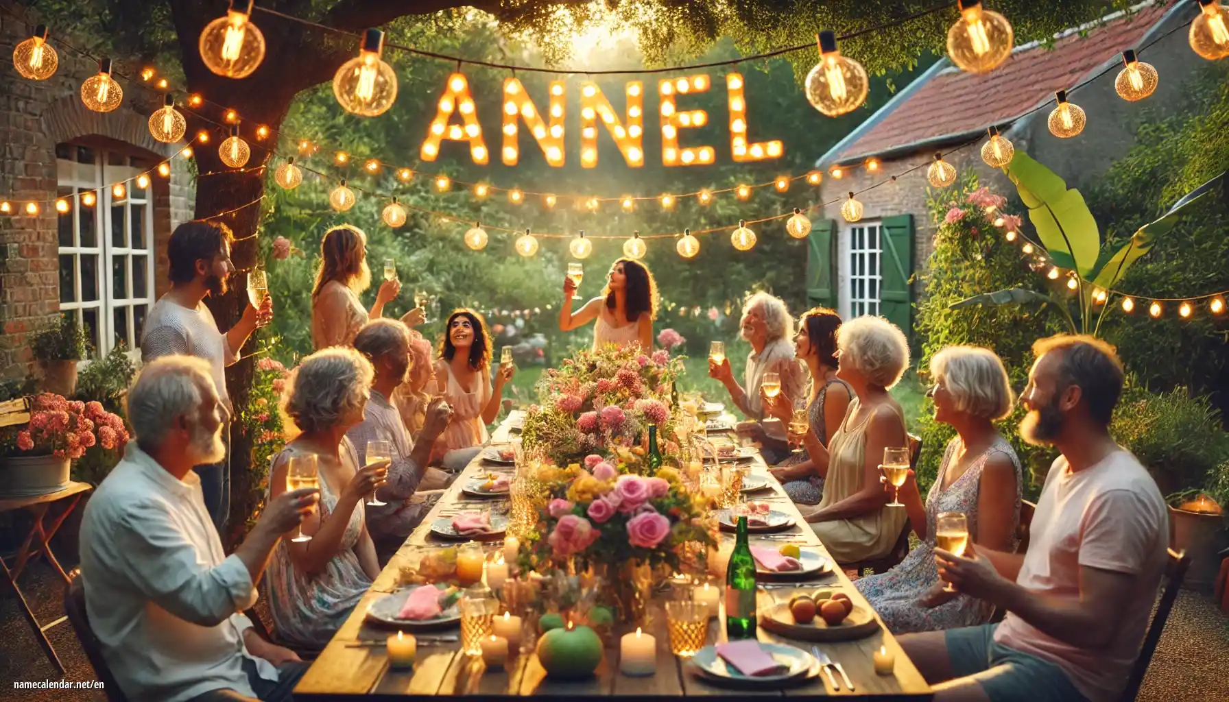 Celebration of name day and name - Annel