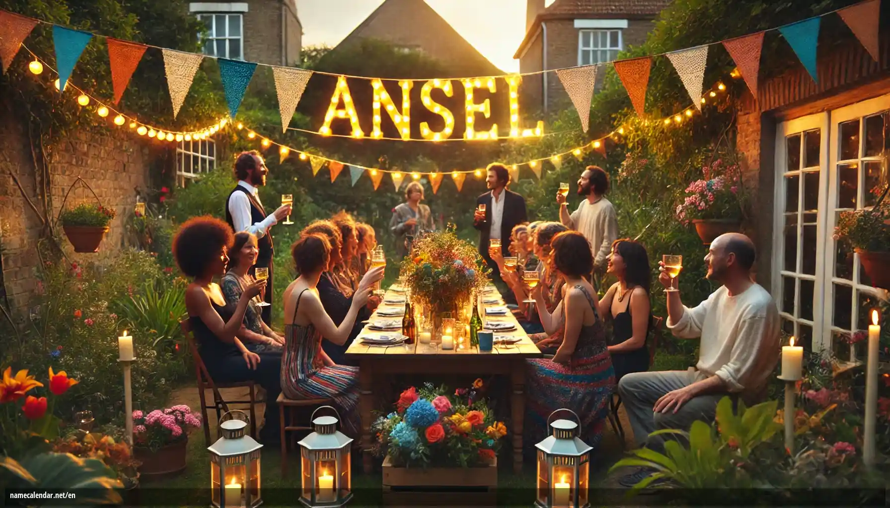 Celebration of name day and name - Ansel