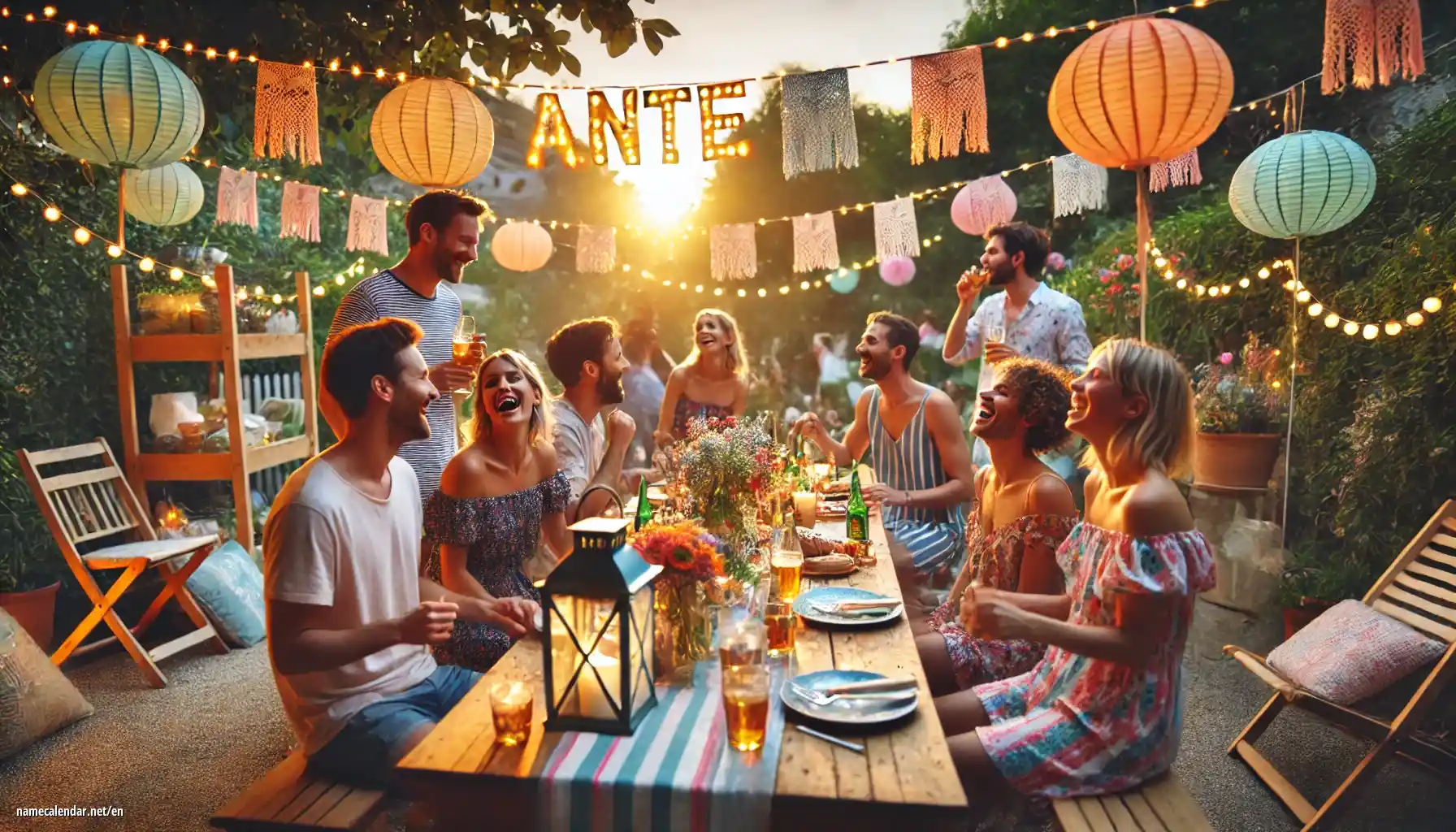 Celebration of name day and name - Ante