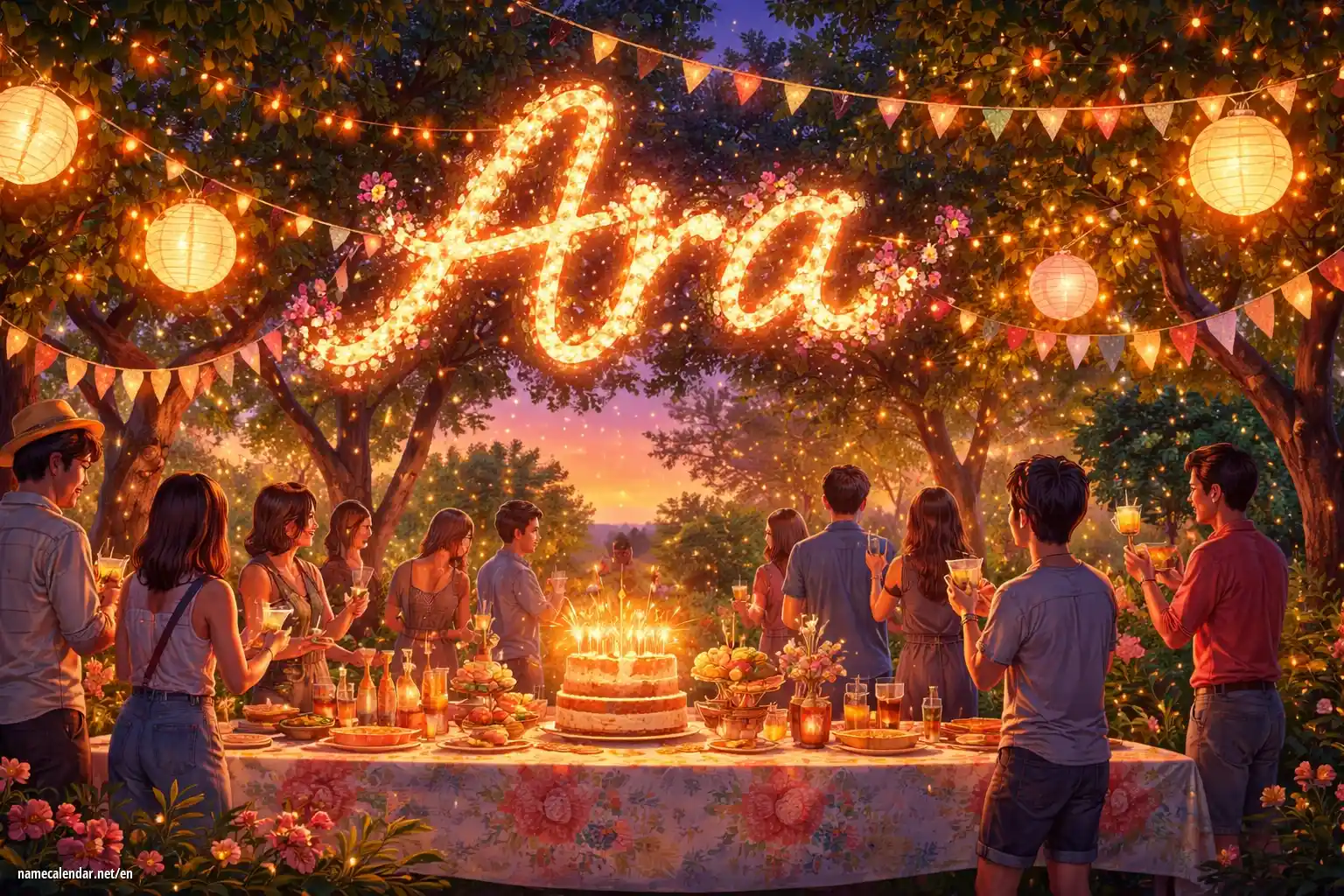 Celebration of name day and name - Ara