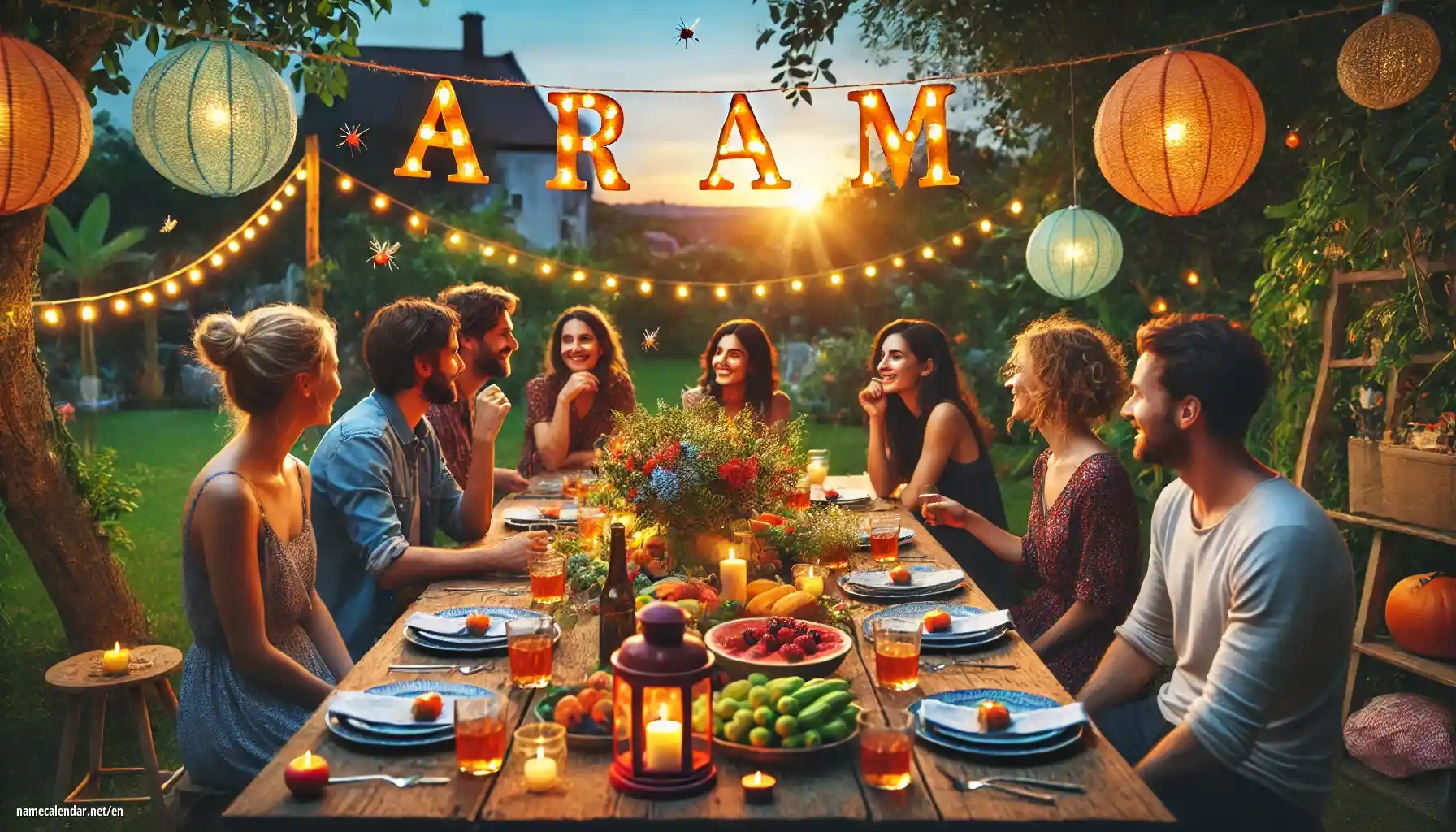 Celebration of name day and name - Aram