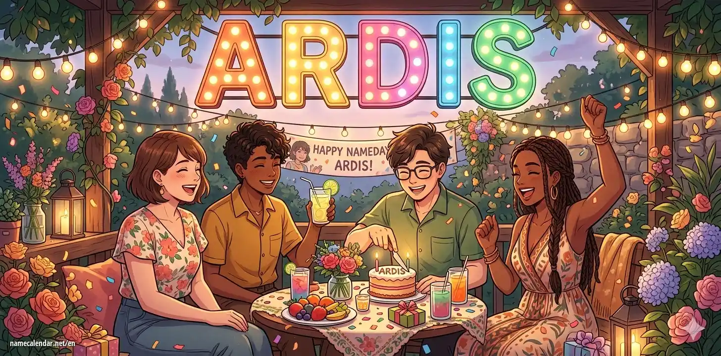 Celebration of name day and name - Ardis