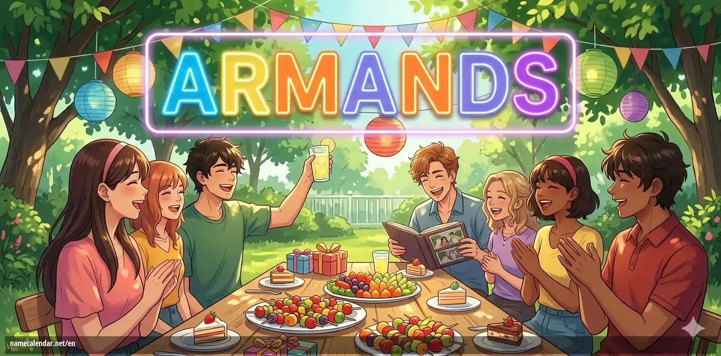 Celebration of name day and name - Armands
