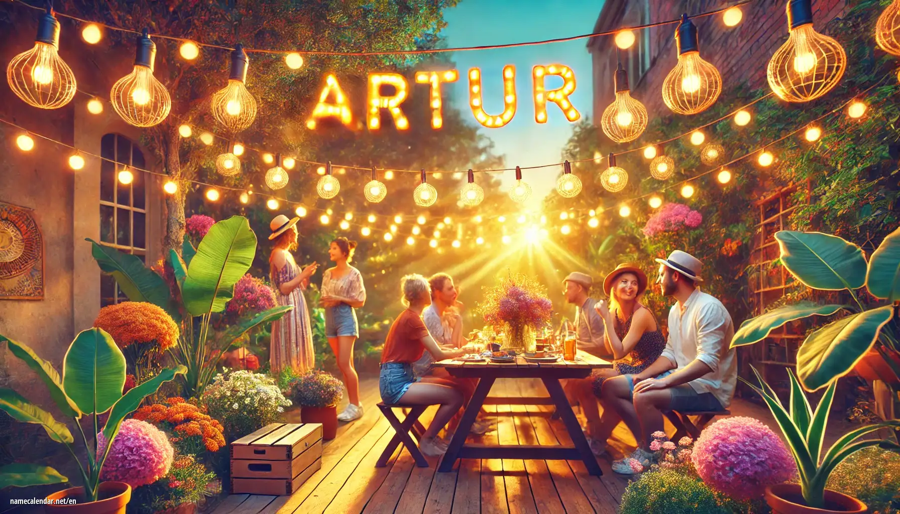 Celebration of name day and name - Artúr