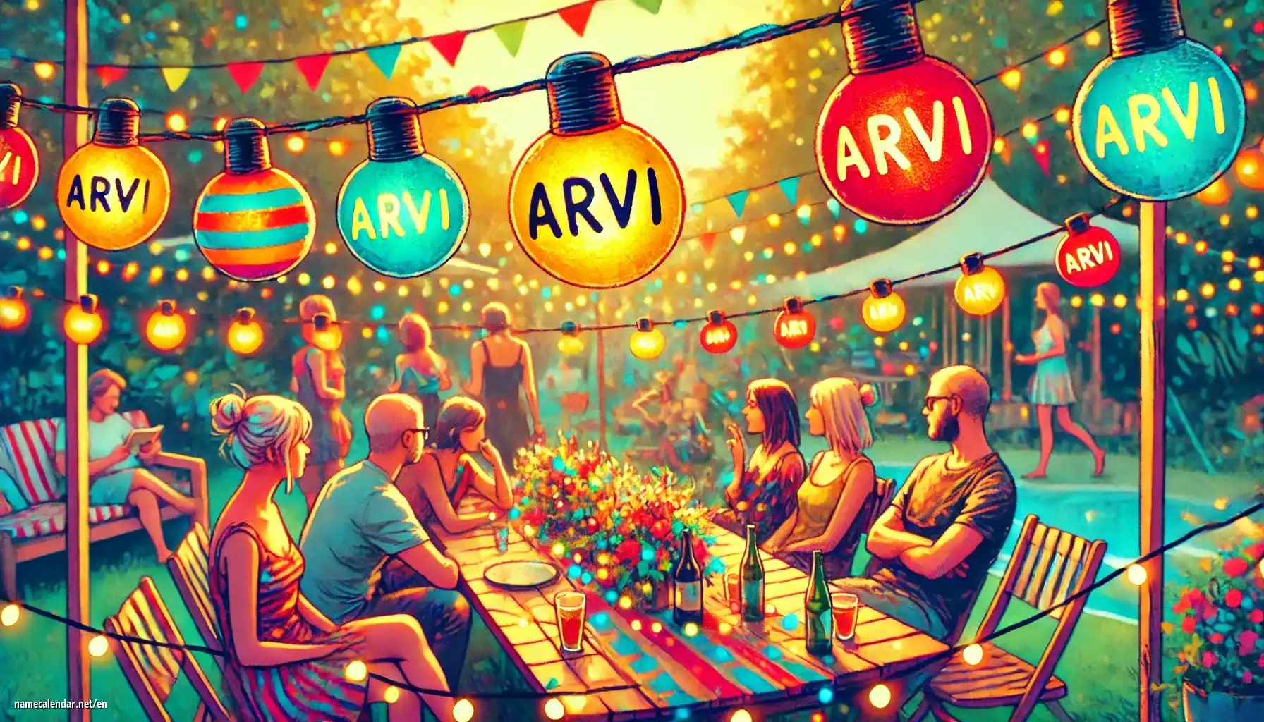 Celebration of name day and name - Arvi